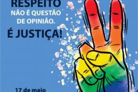 RESPEITO : 17 DE MAIO É O DIA INTERNACIONAL DA LUTA CONTRA A HOMOFOBIA
